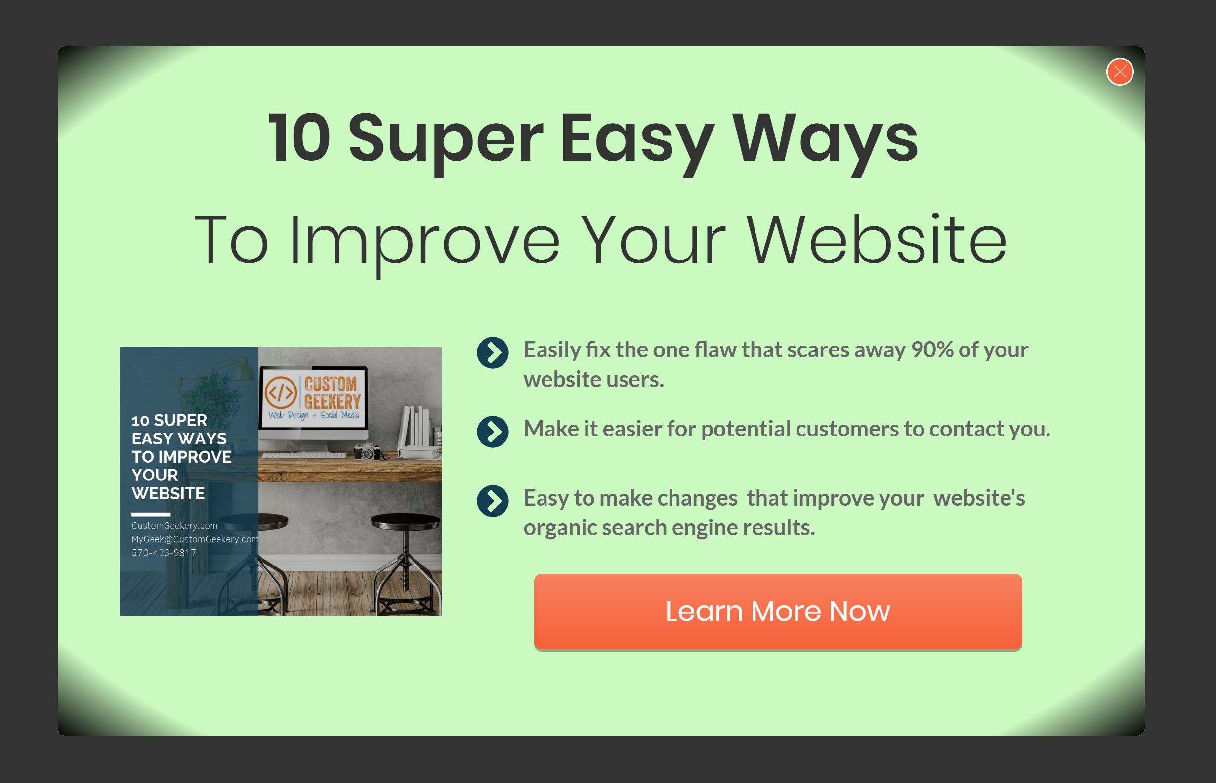 cover 10 easy ways to improve your website 