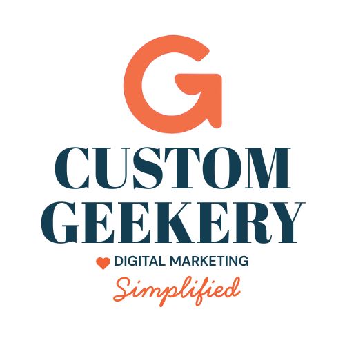 Custom Geekery Digital Marketing Simplified Logo Custom Geekery Digital Marketing Simplified Logo